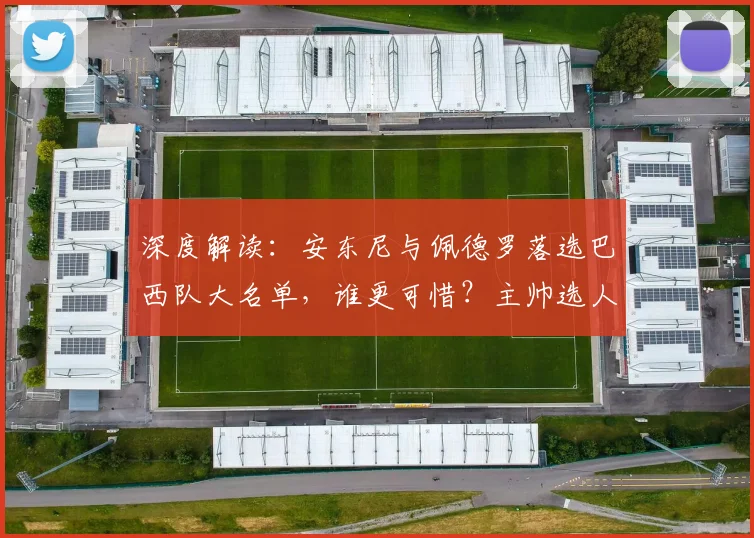深度解读:安东尼与佩德罗落选巴西队大名单,谁更可惜?主帅选人标准引热议